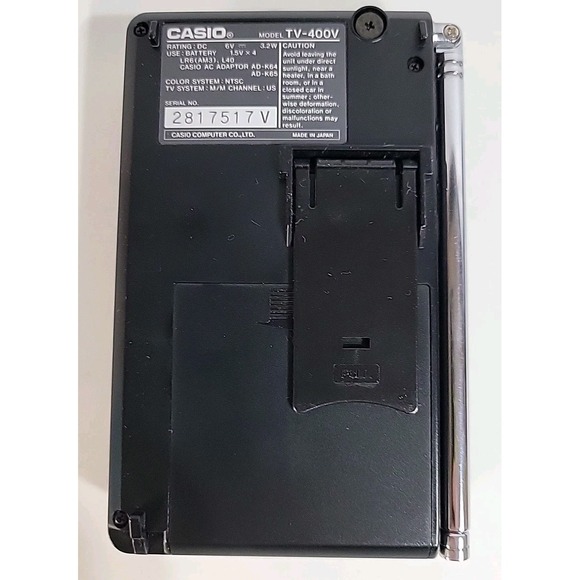 Vintage Casio TV-400 UHF VHF Pocket Color Television Japan - Picture 3 of 16